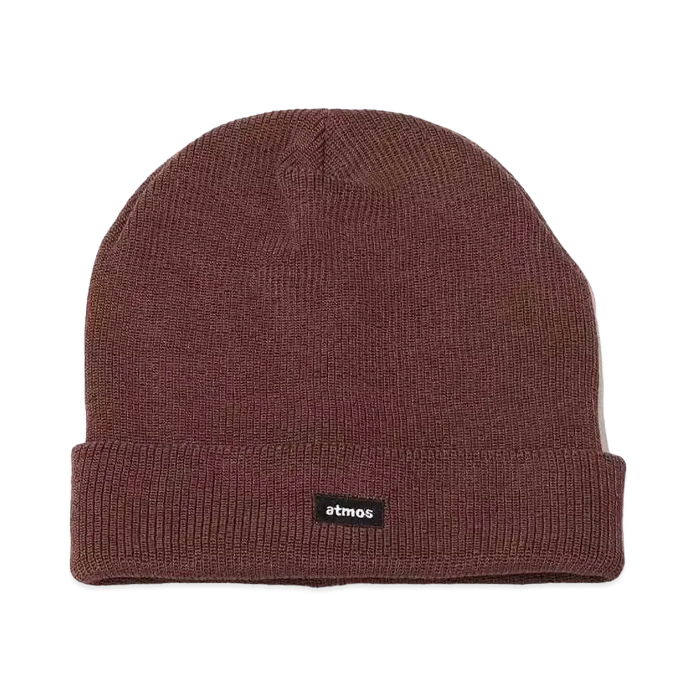atmos Small Box Logo Knit Cap "Brown"