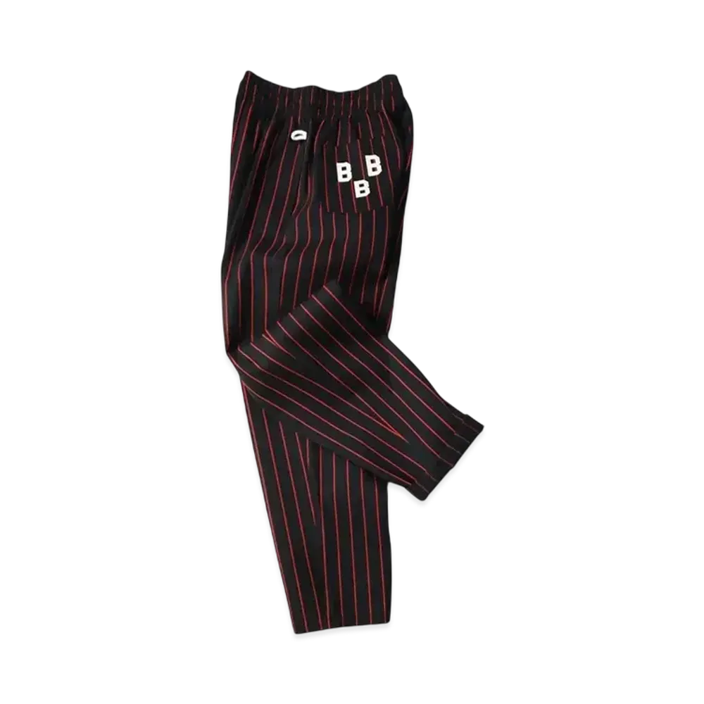 COOKMAN Ballpark Chefpants Collection Chef Pants Stripe "Black"