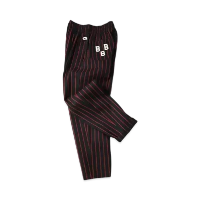 COOKMAN Ballpark Chefpants Collection Chef Pants Stripe "Black"