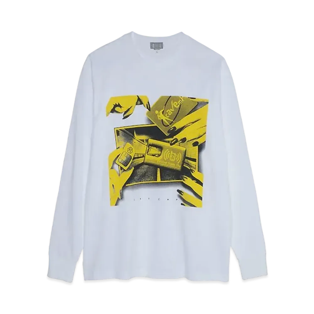Cav Empt (C.E) SIM TUNNEL LONG SLEEVE T "White"