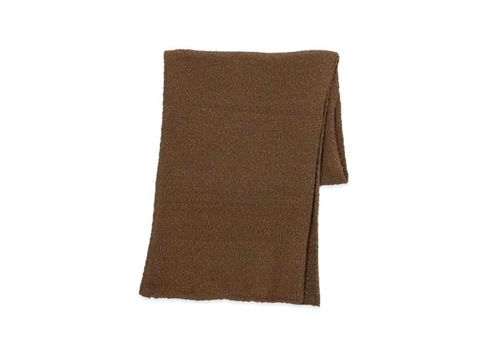 Graphpaper Cotton Wool Slub Scarf "Brown"