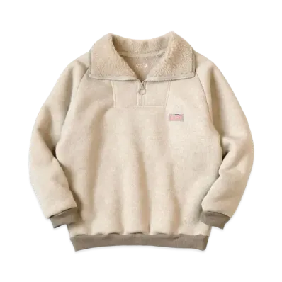 KAPITAL Boa Fleece Zip Alpine Pullover "Kinari"