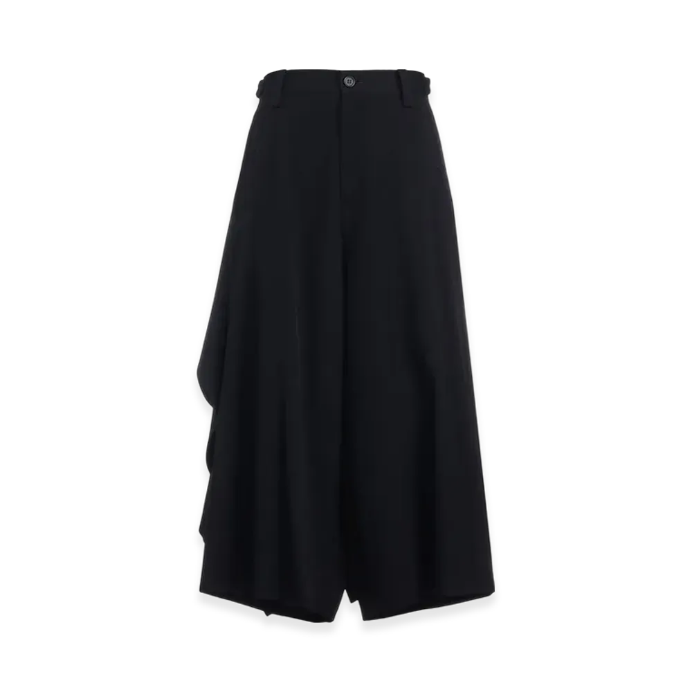 Yohji Yamamoto Gabardine Backside Wrap S Pants "Black"