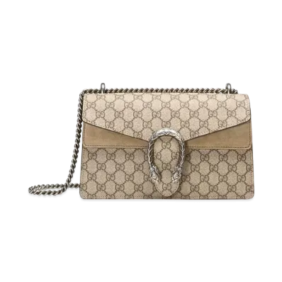 GUCCI Dionysus Small Shoulder Bag "GG Supreme Canvas"