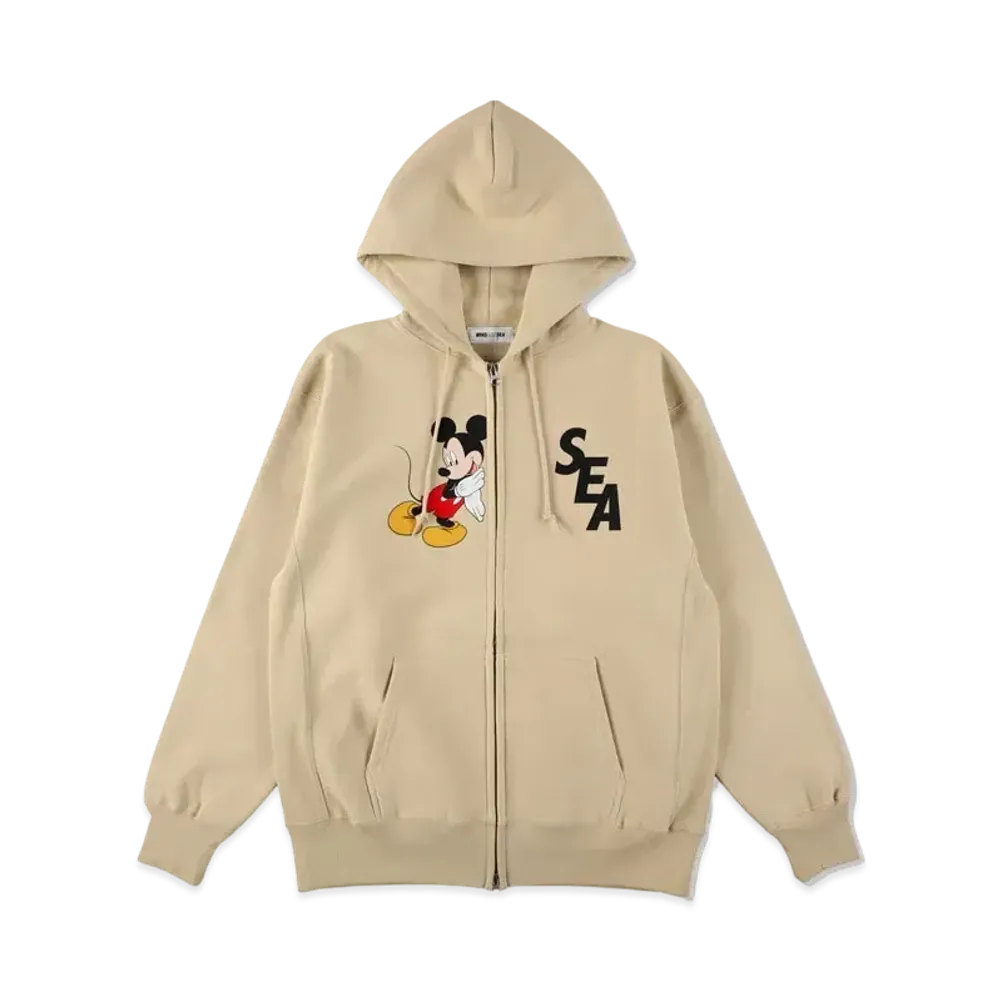 WIND AND SEA Mickey / Zip-Up Hoodie "Yellow"