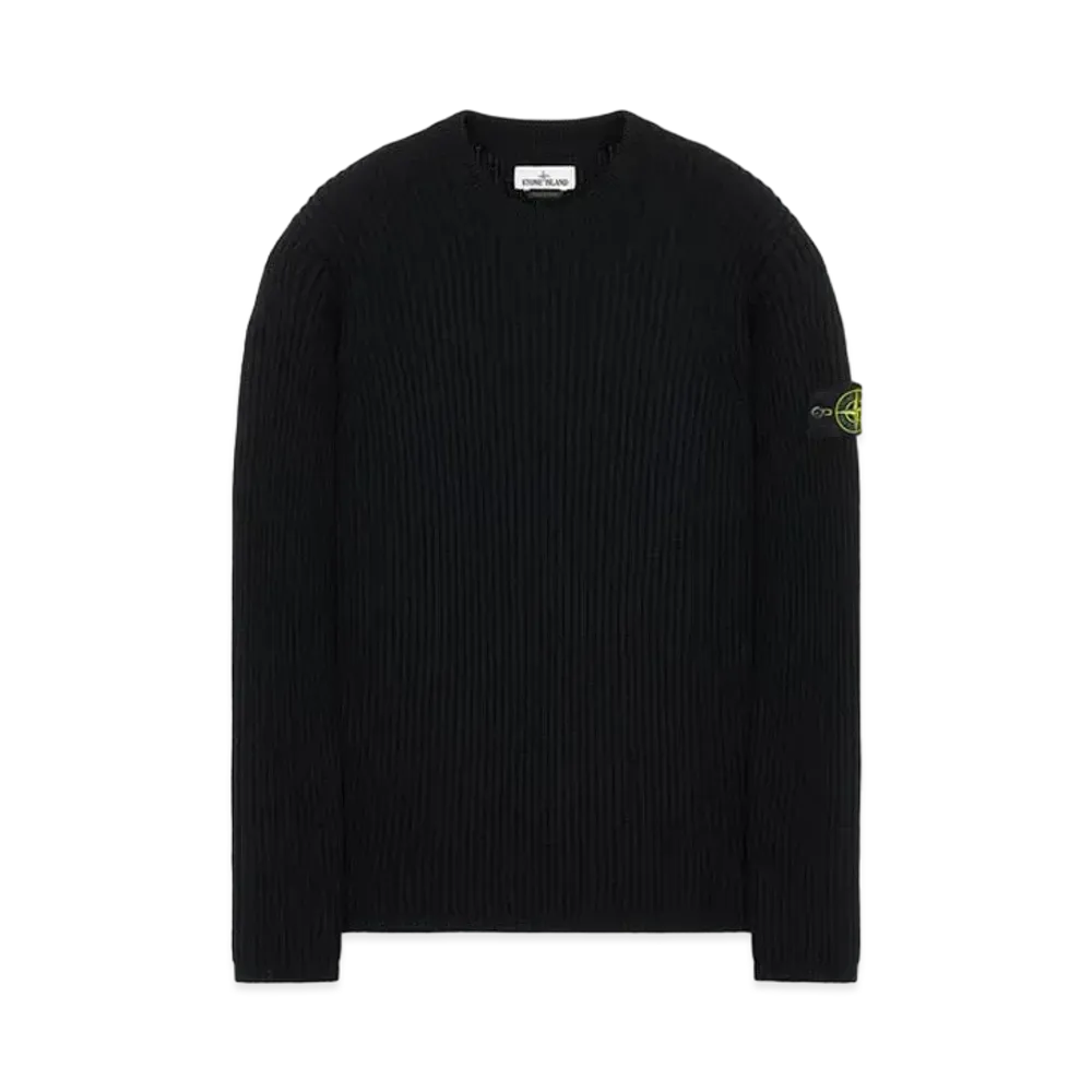 Stone Island 517C2 FULL RIB PURE WOOL "Black"