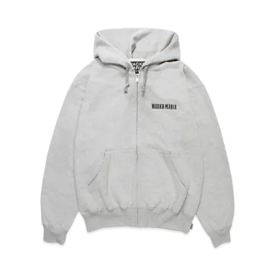 WACKO MARIA Heavy Weight Zip Hooded Sweat Shirt "Gray"