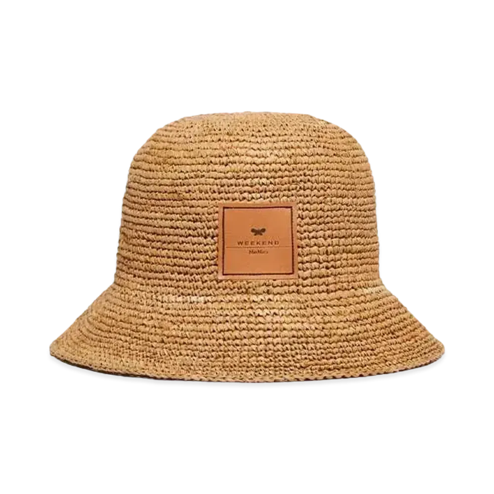 Max Mara Aquile Cotton Cloche Hat "Natural Beige"