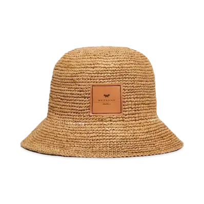 Max Mara Aquile Cotton Cloche Hat "Natural Beige"