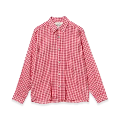 BEAMS FUTURE ARCHIVE Checkered Shirt "Red"