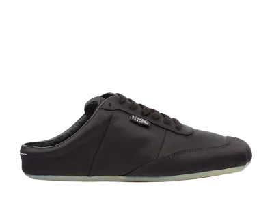 MM6 Maison Margiela Women's Satin Factory Sneakers "Black"