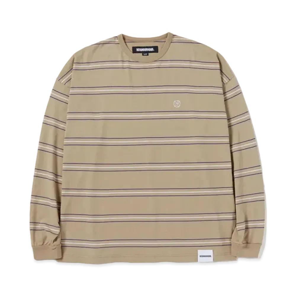 NEIGHBORHOOD Border Crewneck LS "Sand"