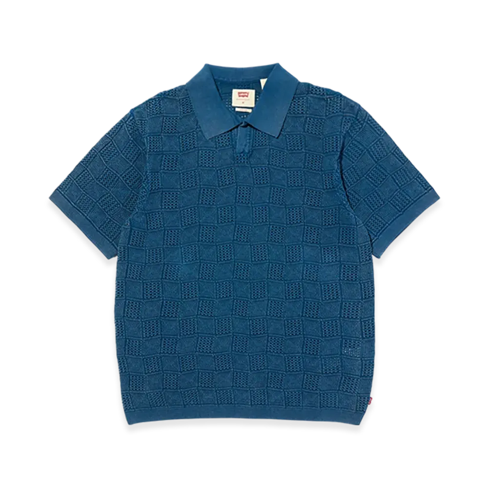 Levi's Open-Collar Polo Shirt "Blue"