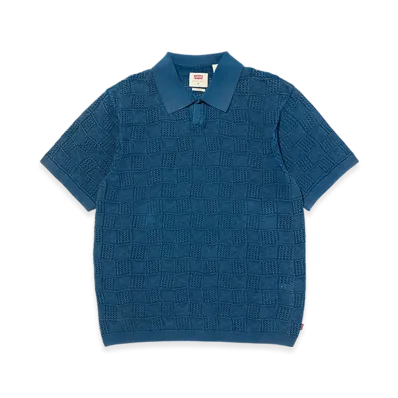 Levi's Open-Collar Polo Shirt "Blue"
