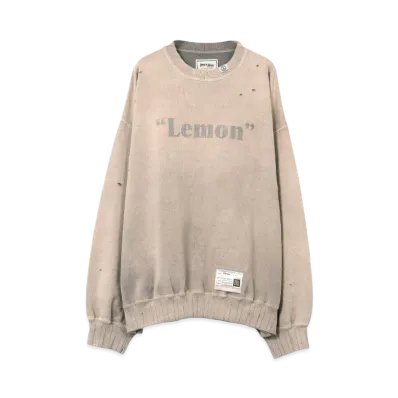 Maison MIHARA YASUHIRO x Peace and After Lemon Pullover Sweatshirt "Beige"