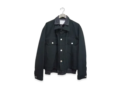 sacai Layered Denim Jacket "Black"