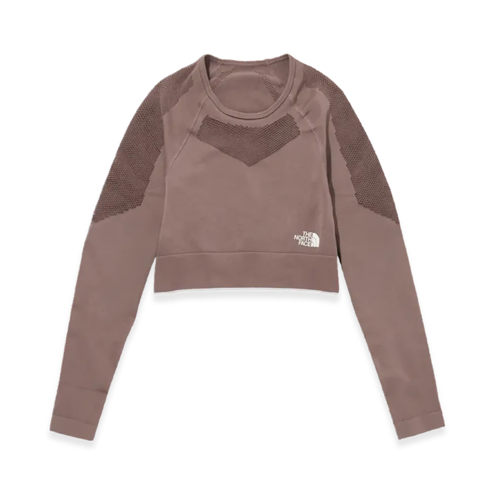 The North Face Motion Crop L/S T-Shirt (W) "Rose Wine"