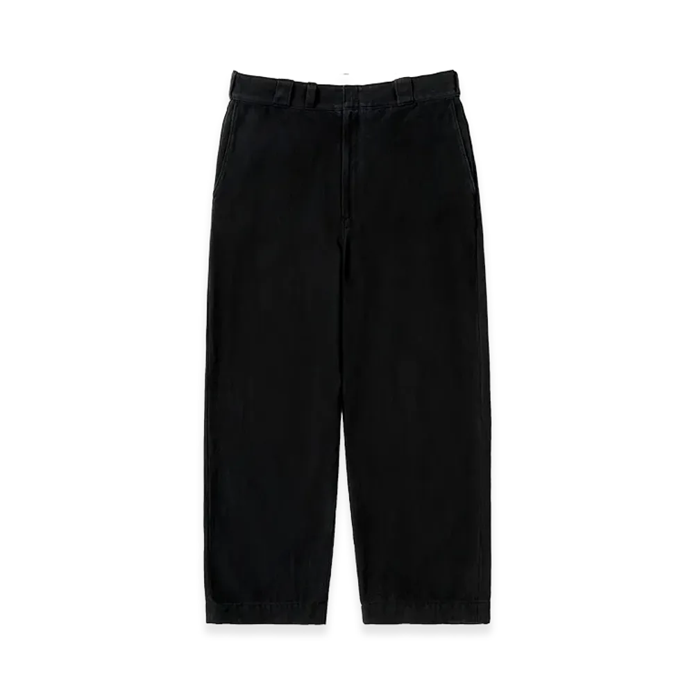 A.PRESSE Vintage Silk Cotton Work Pants "Black"