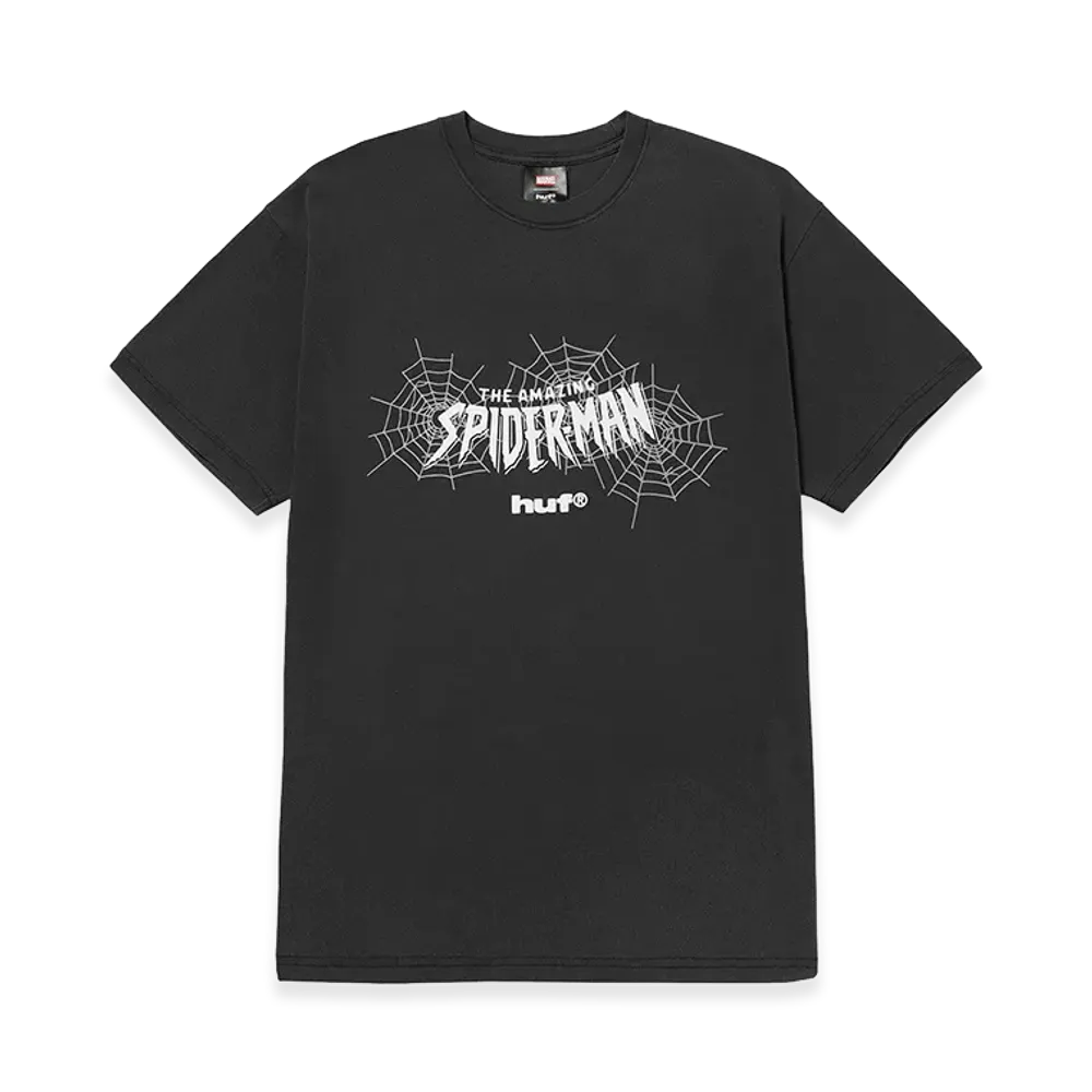 HUF x Spider-Man Secret Wars Washed Tee "Washed Black"