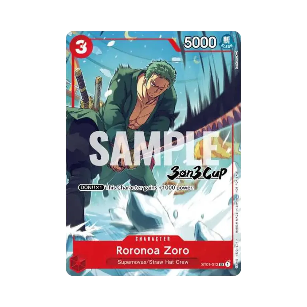 ロロノア・ゾロ SR [ST01-013]【英語版】(プロモーションカード「3オン3 カップ」)