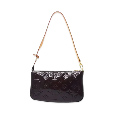 Louis Vuitton Vernis Pochette Accessories "Amarante"