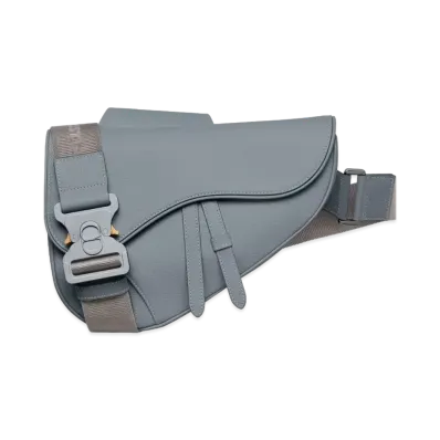 Dior Saddle Bag Grained Calfskin "Gray"