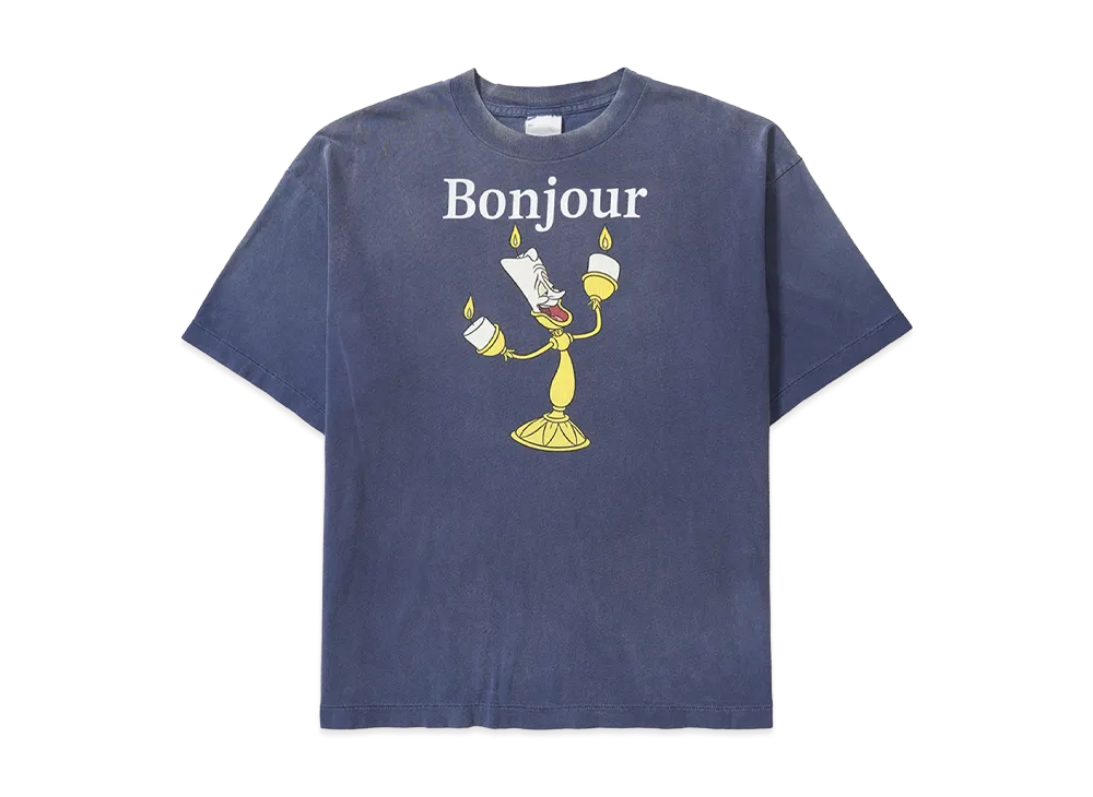 SAINT Mxxxxxx x Disney Beauty and the Beast SS Tee Bonjour "Navy"