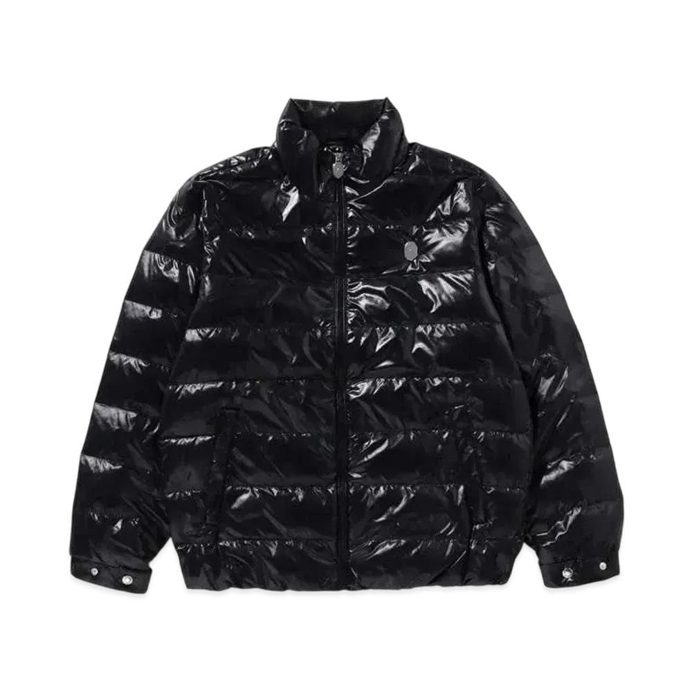 A BATHING APE KAWADA DOWN ITEMS Line Camo Debossed Regular Fit Down Jacket "Black"