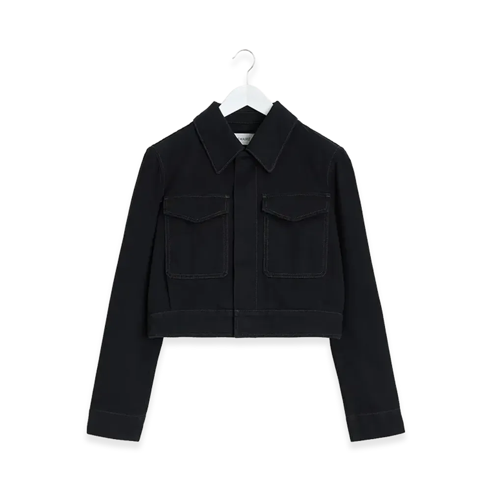 LEMAIRE Women's 2-Pocket Cropped Jacket "Black"