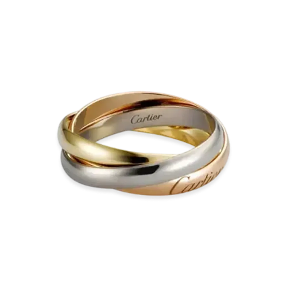 Cartier Trinity Ring Small Model "White Gold/Yellow Gold/Pink Gold"