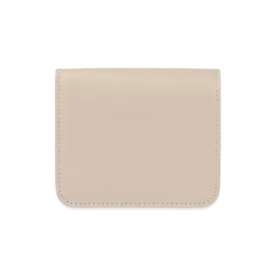 BALENCIAGA Essential Flap Coin And Card Holder "Beige"
