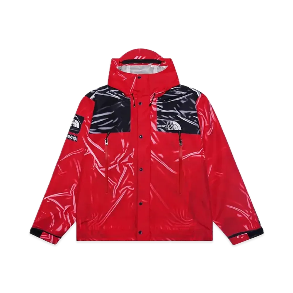 Supreme x The North Face Trompe Loeil Printed Taped Seam Shell Jacket "Red"