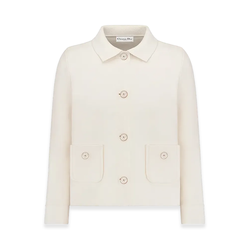Dior Women's Cropped Jacket "White"