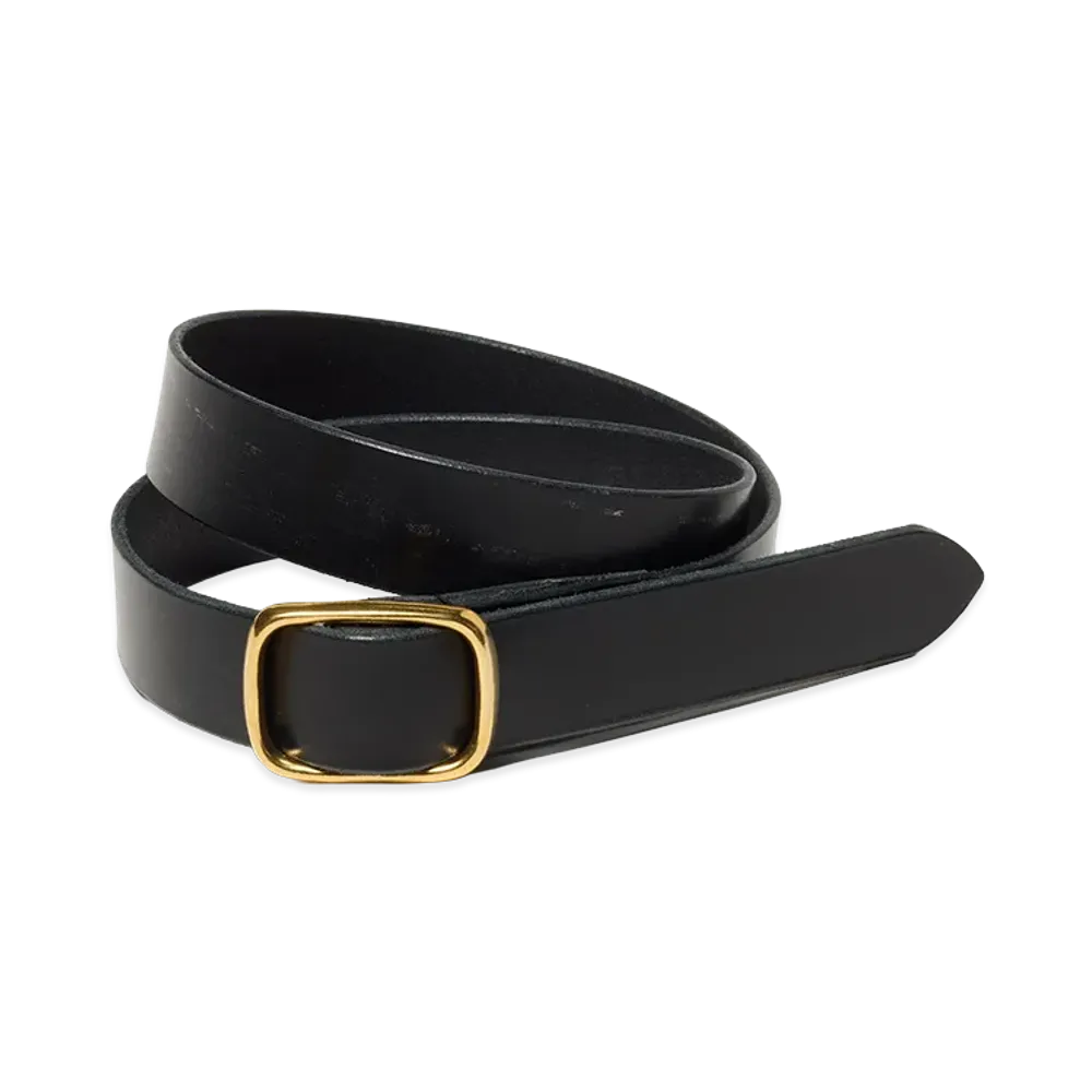 AURALEE Reversible Buckle Belt "Black"