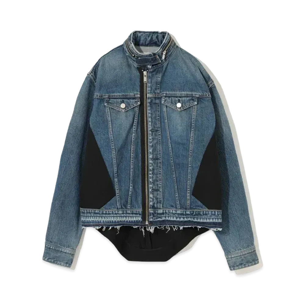 UNDERCOVER Tuxedo Jacket Switching Denim Blouson "Indigo"