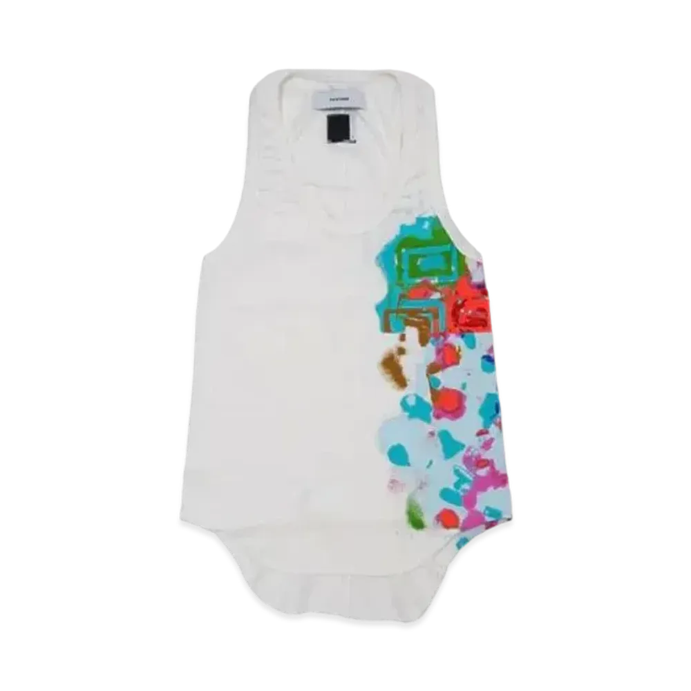 FACETASM Spraypaint Tanktop "White"