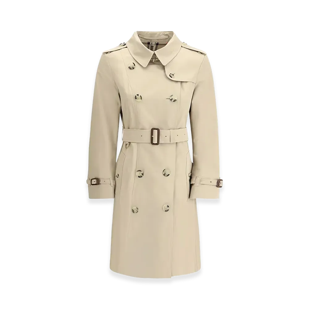 Burberry Women's Gabardine Heritage Chelsea Trench Coat "Beige"