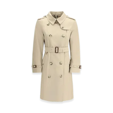 Burberry Women's Gabardine Heritage Chelsea Trench Coat "Beige"