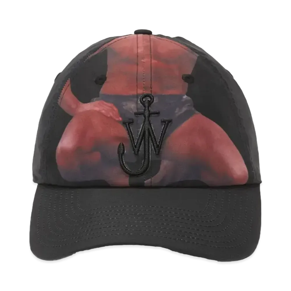 JW ANDERSON Printed Baseball Cap With Anchor Logo"Lilac"