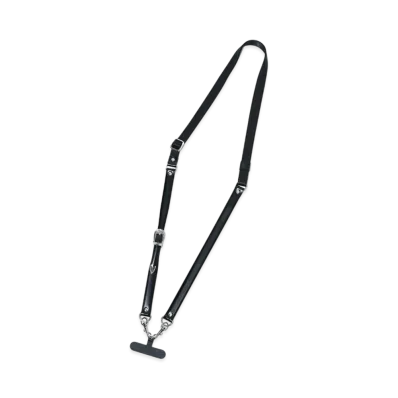 TOGA VIRILIS Leather Nylon Phone Strap "Black" TZ242-AK938