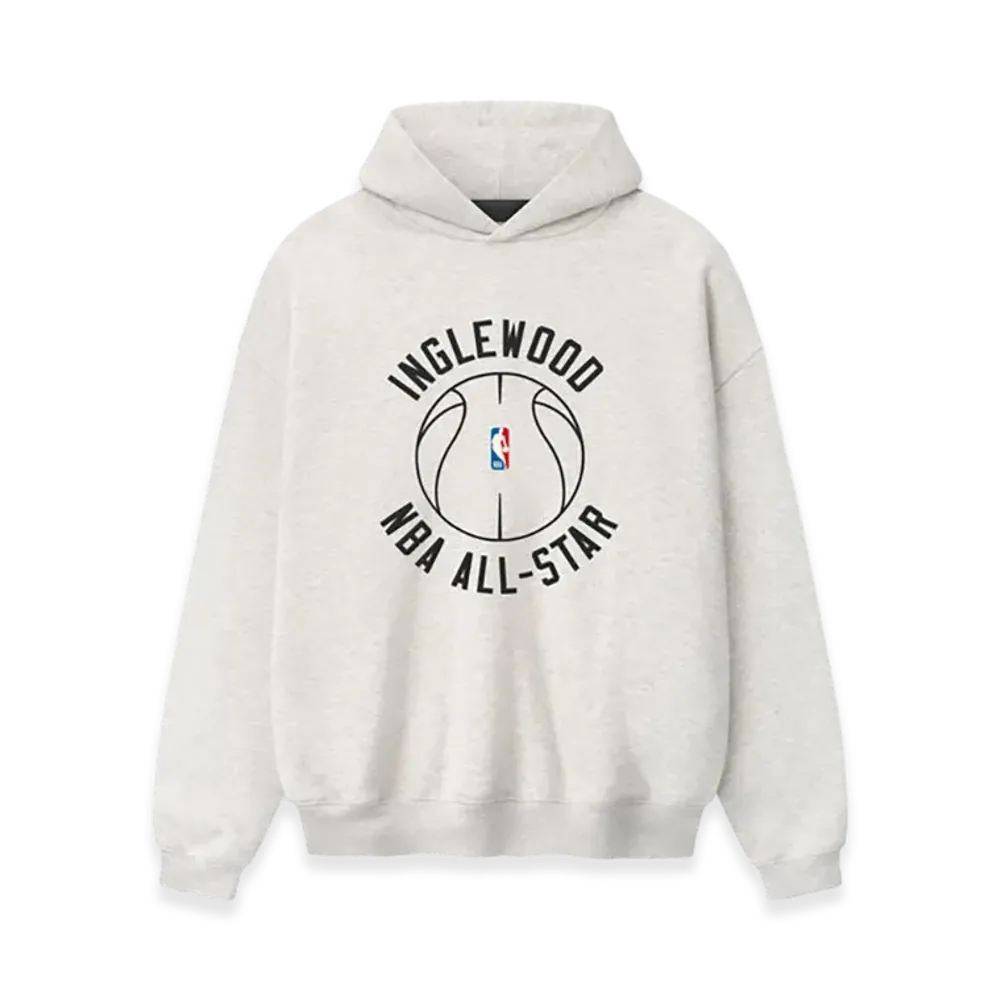 FEAR OF GOD ESSENTIALS Inglewood X All Star Weekend '26 90s Hoodie "Oatmeal Heather/Light Heather Rib"