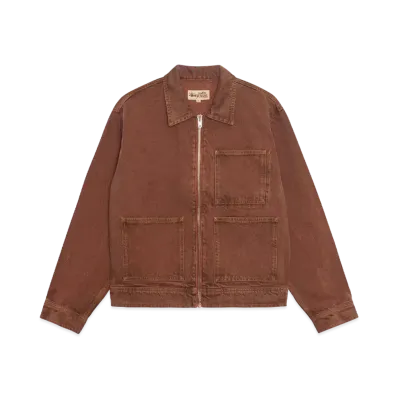 Stussy Denim Zip Work Jacket "Clay"