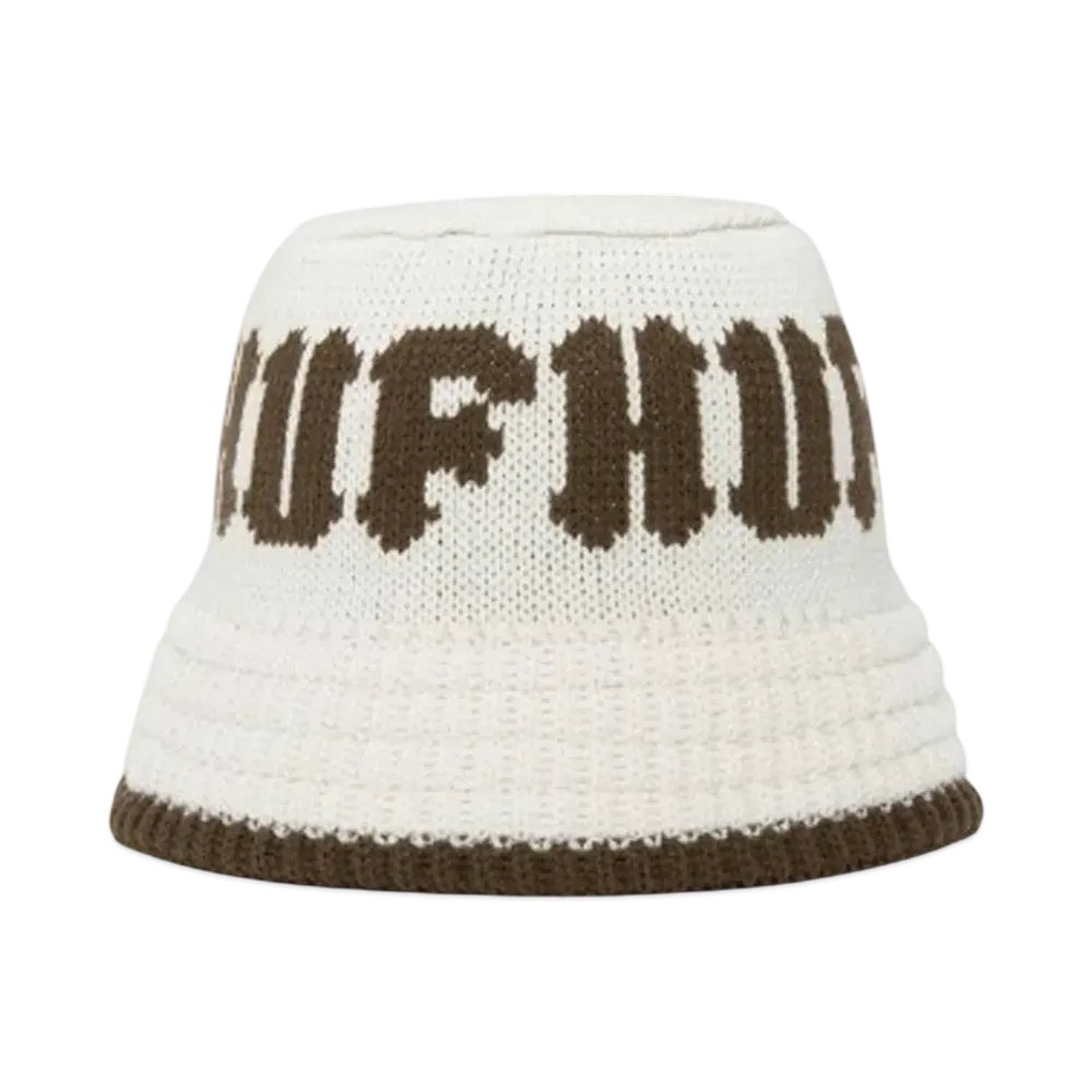 HUF Winter 24 Classic Knit Bucket Hat "Bone"
