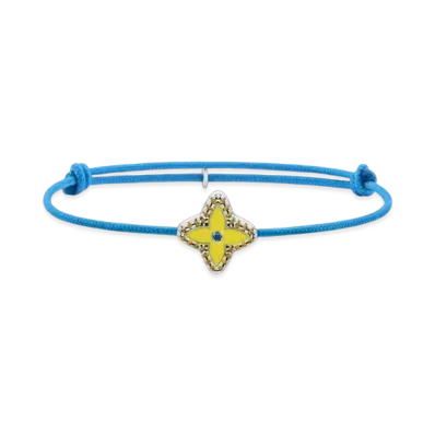Louis Vuitton Monogram Flower Stesia Bracelet "Bleu"