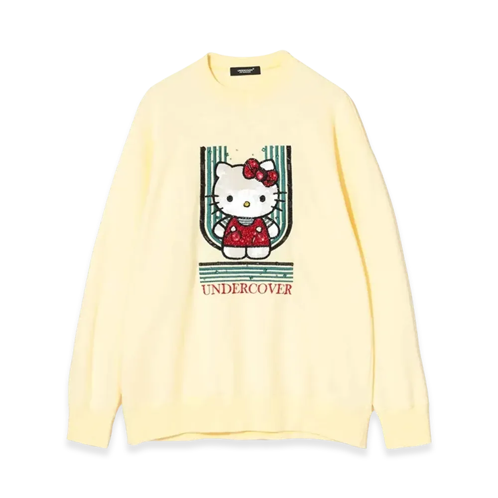 UNDERCOVER x Sanrio Cotton Sweat Pullover (Hello Kitty) "Ivory"