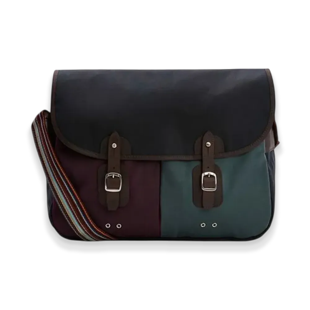 Barbour x Paul Smith Wax Crossbody Bag "Navy"