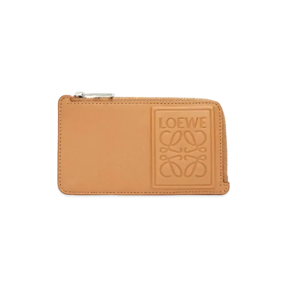 LOEWE Coin Cardholder in Satin Calfskin "Warm Desert"