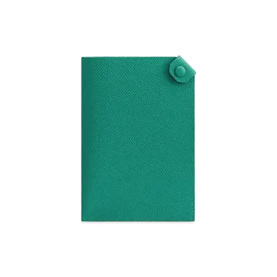 Hermes Tarmac Passport Holder "Vert Veronèse"