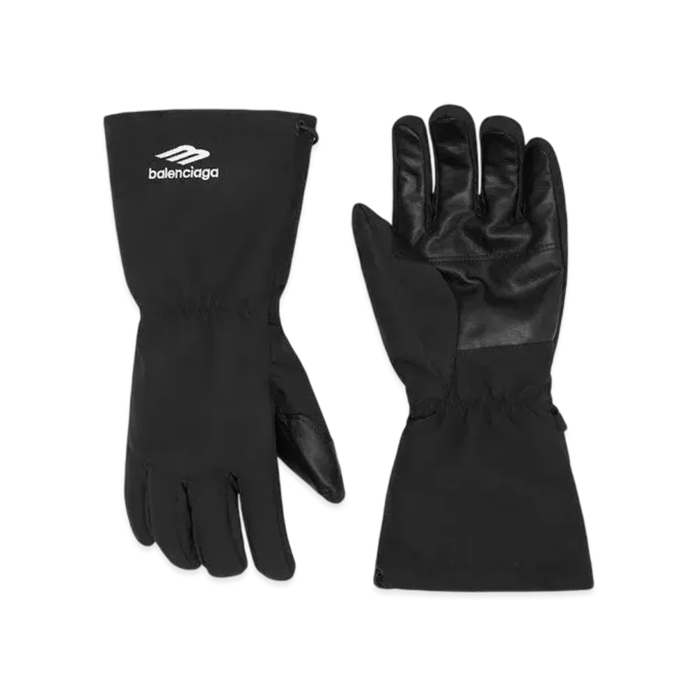 BALENCIAGA 3B Sports Icon Ski Gloves "Black"