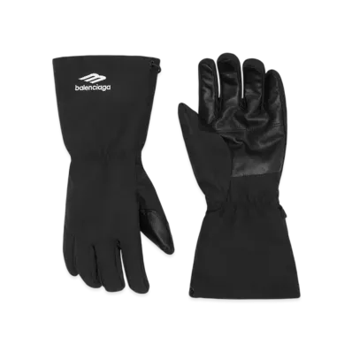 BALENCIAGA 3B Sports Icon Ski Gloves "Black"